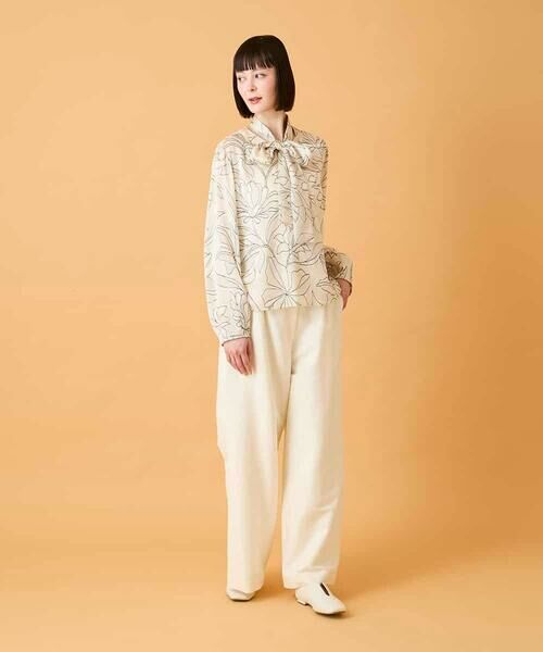 HIROKO BIS GRANDE / ヒロコビス グランデ シャツ・ブラウス | 【大きいサイズ】ボタニカルモチーフプルオーバーブラウス | 詳細18