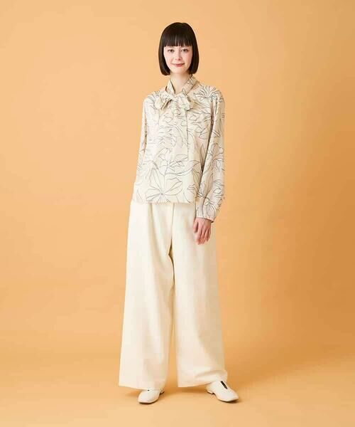 HIROKO BIS GRANDE / ヒロコビス グランデ シャツ・ブラウス | 【大きいサイズ】ボタニカルモチーフプルオーバーブラウス | 詳細19