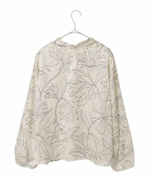 HIROKO BIS GRANDE / ヒロコビス グランデ シャツ・ブラウス | 【大きいサイズ】ボタニカルモチーフプルオーバーブラウス | 詳細4
