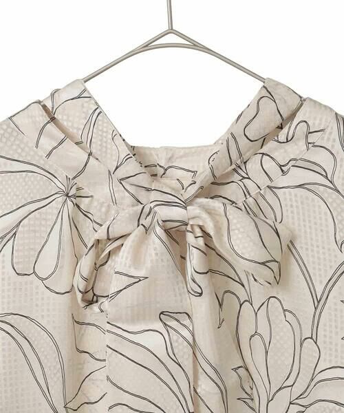 HIROKO BIS GRANDE / ヒロコビス グランデ シャツ・ブラウス | 【大きいサイズ】ボタニカルモチーフプルオーバーブラウス | 詳細5