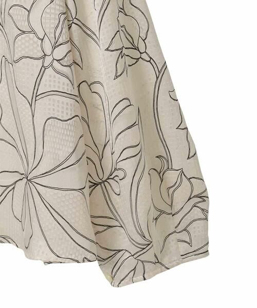 HIROKO BIS GRANDE / ヒロコビス グランデ シャツ・ブラウス | 【大きいサイズ】ボタニカルモチーフプルオーバーブラウス | 詳細7