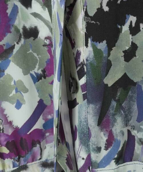 HIROKO BIS GRANDE / ヒロコビス グランデ ロング・マキシ丈ワンピース | 【大きいサイズ】フラワープリントシャツカラーワンピース | 詳細5