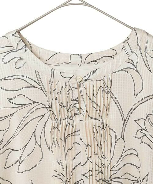 HIROKO BIS GRANDE / ヒロコビス グランデ ロング・マキシ丈ワンピース | 【大きいサイズ】ボタニカルモチーフピンタックワンピース | 詳細2