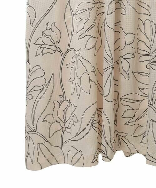 HIROKO BIS GRANDE / ヒロコビス グランデ ロング・マキシ丈ワンピース | 【大きいサイズ】ボタニカルモチーフピンタックワンピース | 詳細5