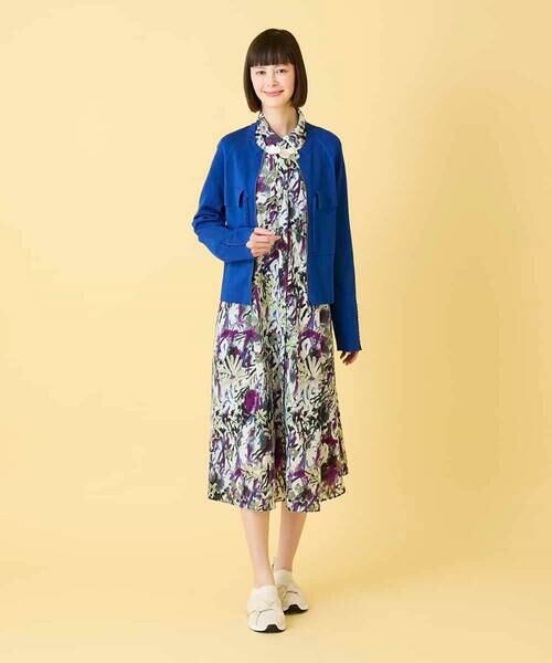 HIROKO BIS GRANDE / ヒロコビス グランデ カーディガン・ボレロ | 【大きいサイズ】ステッチアクセントミラノリブカーディガン | 詳細19