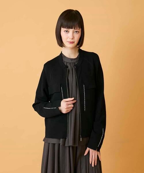 HIROKO BIS GRANDE / ヒロコビス グランデ カーディガン・ボレロ | 【大きいサイズ】ステッチアクセントミラノリブカーディガン | 詳細21
