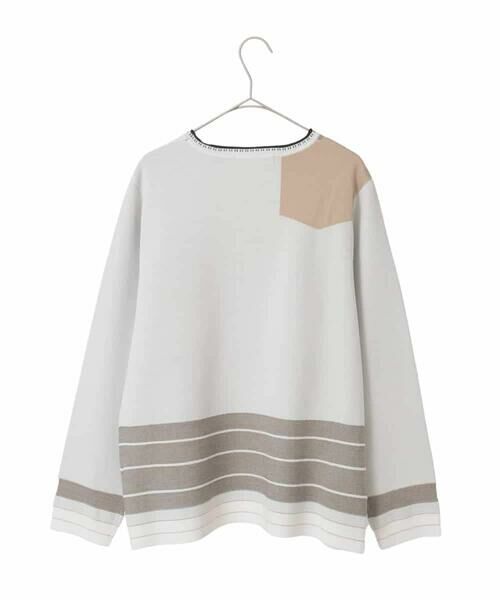 HIROKO BIS GRANDE / ヒロコビス グランデ ニット・セーター | 【大きいサイズ】アーティスティックジャガードニットプルオーバー | 詳細1