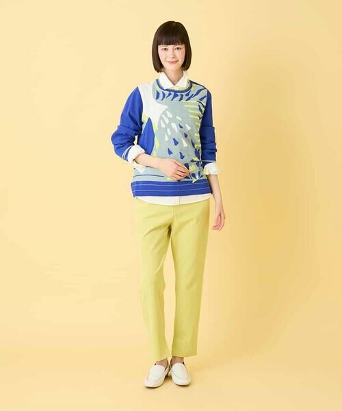 HIROKO BIS GRANDE / ヒロコビス グランデ ニット・セーター | 【大きいサイズ】アーティスティックジャガードニットプルオーバー | 詳細11