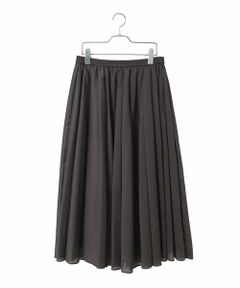 HIROKO BIS GRANDE / ヒロコビス グランデ ロング・マキシ丈スカート | 【大きいサイズ】かまぼこプリーツスカート