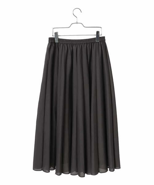 HIROKO BIS GRANDE / ヒロコビス グランデ ロング・マキシ丈スカート | 【大きいサイズ】かまぼこプリーツスカート | 詳細1