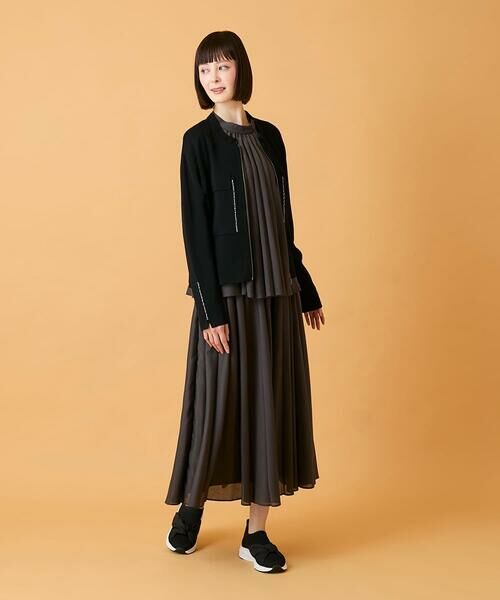 HIROKO BIS GRANDE / ヒロコビス グランデ ロング・マキシ丈スカート | 【大きいサイズ】かまぼこプリーツスカート | 詳細18