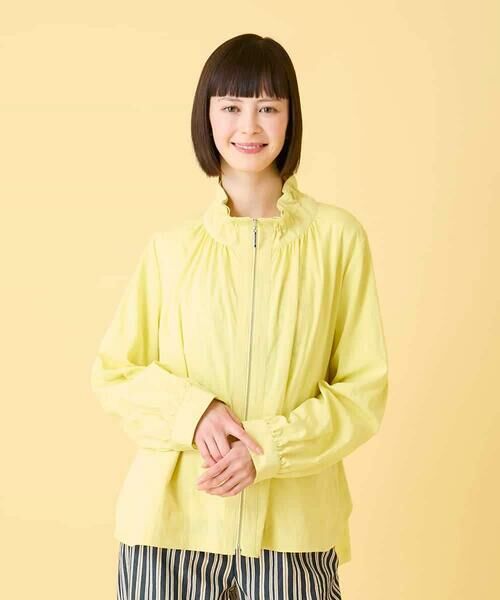 HIROKO BIS GRANDE / ヒロコビス グランデ その他アウター | 【大きいサイズ】ナチュラルワッシャーギャザーライトブルゾン | 詳細6