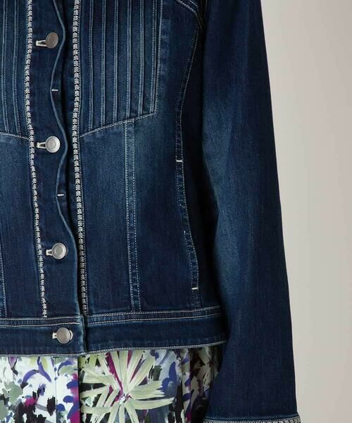 HIROKO BIS GRANDE / ヒロコビス グランデ セットアップ | 【大きいサイズ】ピンタックデニムジャケット | 詳細13