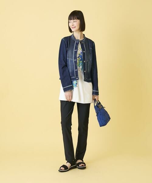 HIROKO BIS GRANDE / ヒロコビス グランデ セットアップ | 【大きいサイズ】ピンタックデニムジャケット | 詳細25