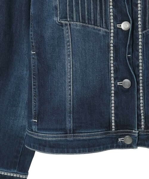 HIROKO BIS GRANDE / ヒロコビス グランデ セットアップ | 【大きいサイズ】ピンタックデニムジャケット | 詳細5