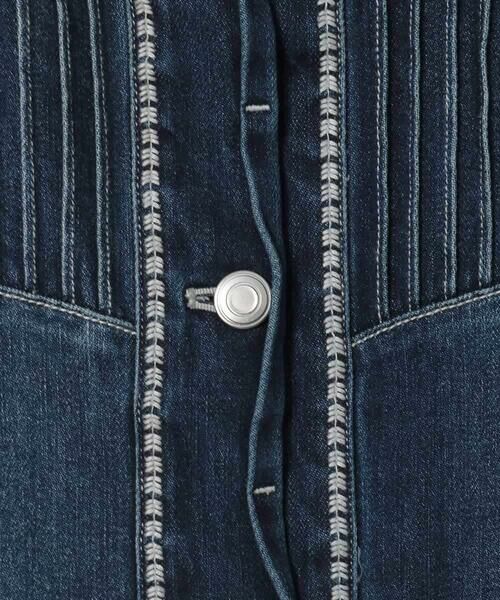 HIROKO BIS GRANDE / ヒロコビス グランデ セットアップ | 【大きいサイズ】ピンタックデニムジャケット | 詳細6