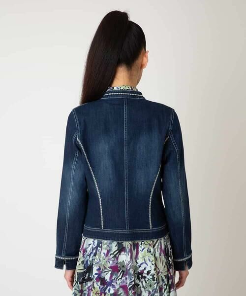 HIROKO BIS GRANDE / ヒロコビス グランデ セットアップ | 【大きいサイズ】ピンタックデニムジャケット | 詳細9