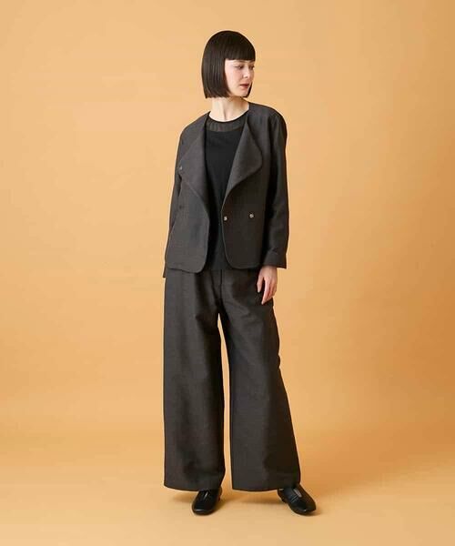 HIROKO BIS GRANDE / ヒロコビス グランデ ノーカラージャケット | 【大きいサイズ】ジャカードノーカラージャケット | 詳細19