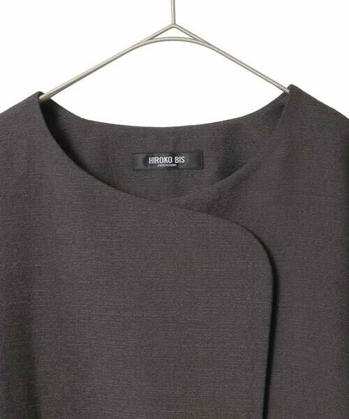 HIROKO BIS GRANDE / ヒロコビス グランデ ノーカラージャケット | 【大きいサイズ】ジャカードノーカラージャケット | 詳細2