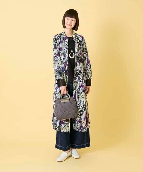 HIROKO BIS GRANDE / ヒロコビス グランデ カットソー | 【大きいサイズ】異素材ドッキングカットソー | 詳細18