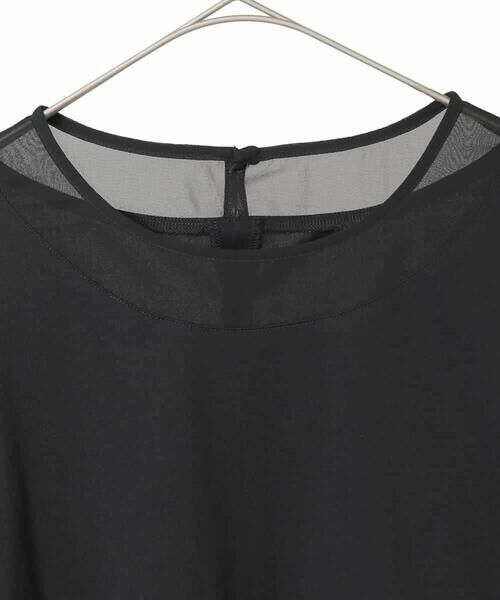 HIROKO BIS GRANDE / ヒロコビス グランデ カットソー | 【大きいサイズ】異素材ドッキングカットソー | 詳細2