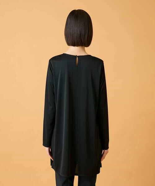 HIROKO BIS GRANDE / ヒロコビス グランデ ロング・マキシ丈スカート | 【大きいサイズ】ボタニカルモチーフ異素材チュニック | 詳細8