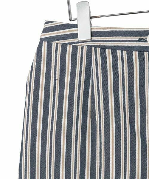HIROKO BIS GRANDE / ヒロコビス グランデ ショート・ハーフ・半端丈パンツ | 【大きいサイズ】ストライプクロップドパンツ | 詳細2