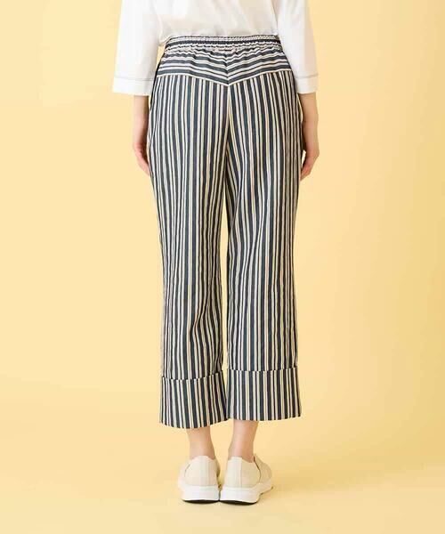 HIROKO BIS GRANDE / ヒロコビス グランデ ショート・ハーフ・半端丈パンツ | 【大きいサイズ】ストライプクロップドパンツ | 詳細8