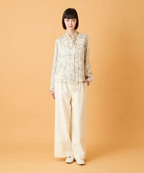 HIROKO BIS GRANDE / ヒロコビス グランデ その他パンツ | 【大きいサイズ】ジャカードストレートパンツ /洗える | 詳細18