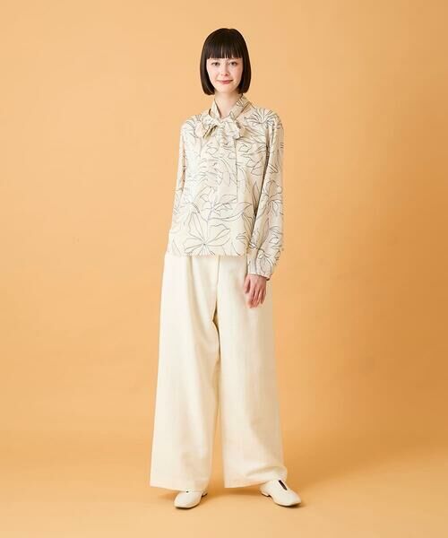 HIROKO BIS GRANDE / ヒロコビス グランデ その他パンツ | 【大きいサイズ】ジャカードストレートパンツ /洗える | 詳細19