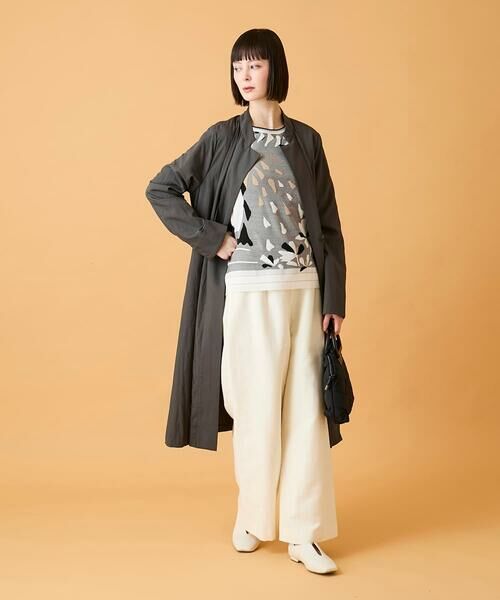 HIROKO BIS GRANDE / ヒロコビス グランデ その他パンツ | 【大きいサイズ】ジャカードストレートパンツ /洗える | 詳細22