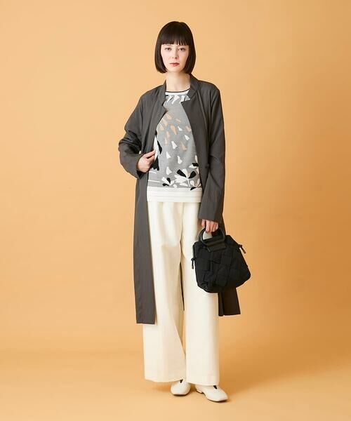 HIROKO BIS GRANDE / ヒロコビス グランデ その他アウター | 【大きいサイズ】ドレープワッシャーロング丈コート /洗える | 詳細22