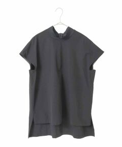 HIROKO BIS GRANDE / ヒロコビス グランデ カットソー | 【大きいサイズ】リブネックフレンチスリーブプルオーバー