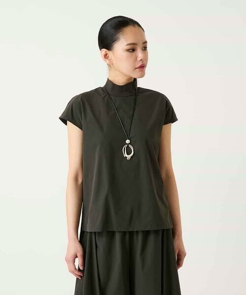 HIROKO BIS GRANDE / ヒロコビス グランデ カットソー | 【大きいサイズ】リブネックフレンチスリーブプルオーバー | 詳細10