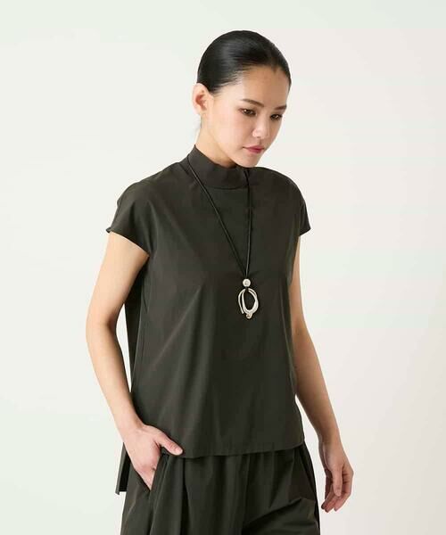 HIROKO BIS GRANDE / ヒロコビス グランデ カットソー | 【大きいサイズ】リブネックフレンチスリーブプルオーバー | 詳細11