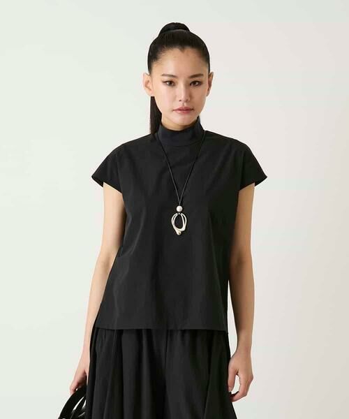 HIROKO BIS GRANDE / ヒロコビス グランデ カットソー | 【大きいサイズ】リブネックフレンチスリーブプルオーバー | 詳細6