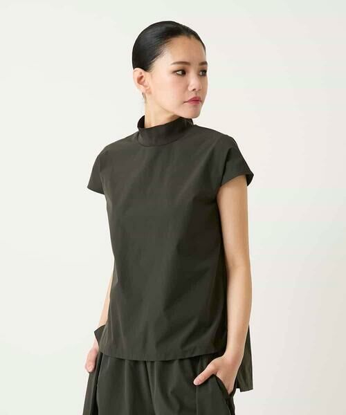 HIROKO BIS GRANDE / ヒロコビス グランデ カットソー | 【大きいサイズ】リブネックフレンチスリーブプルオーバー | 詳細7