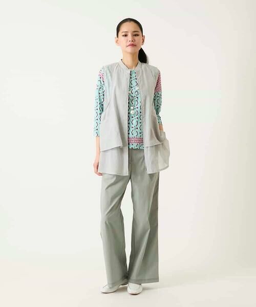 HIROKO BIS GRANDE / ヒロコビス グランデ ベスト | 【大きいサイズ】レイヤード風デザインジレ | 詳細12