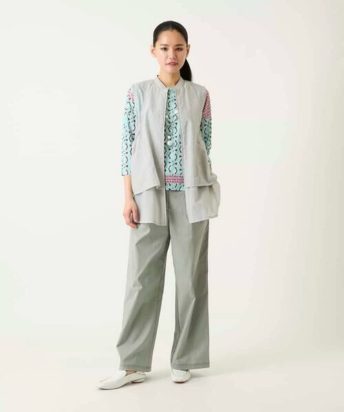 HIROKO BIS GRANDE / ヒロコビス グランデ ベスト | 【大きいサイズ】レイヤード風デザインジレ | 詳細13