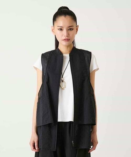 HIROKO BIS GRANDE / ヒロコビス グランデ ベスト | 【大きいサイズ】レイヤード風デザインジレ | 詳細14
