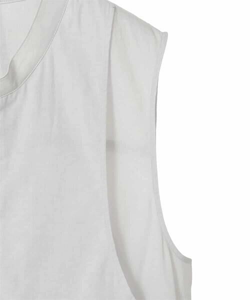 HIROKO BIS GRANDE / ヒロコビス グランデ ベスト | 【大きいサイズ】レイヤード風デザインジレ | 詳細3