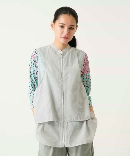 HIROKO BIS GRANDE / ヒロコビス グランデ ベスト | 【大きいサイズ】レイヤード風デザインジレ | 詳細7