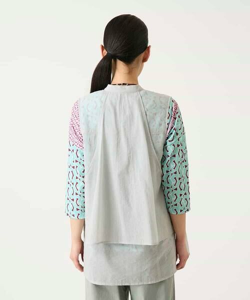 HIROKO BIS GRANDE / ヒロコビス グランデ ベスト | 【大きいサイズ】レイヤード風デザインジレ | 詳細9