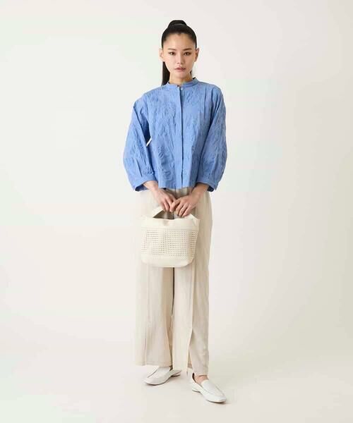 HIROKO BIS GRANDE / ヒロコビス グランデ シャツ・ブラウス | 【大きいサイズ】ボタニカルモチーフショートブラウス | 詳細10