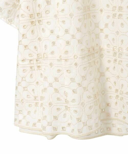 HIROKO BIS GRANDE / ヒロコビス グランデ シャツ・ブラウス | 【大きいサイズ】アイレット刺繍タックヘムブラウス | 詳細5