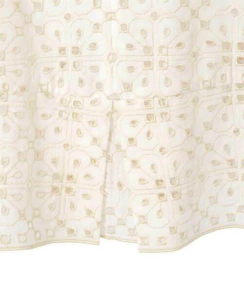 HIROKO BIS GRANDE / ヒロコビス グランデ シャツ・ブラウス | 【大きいサイズ】アイレット刺繍タックヘムブラウス | 詳細6