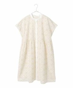 HIROKO BIS GRANDE / ヒロコビス グランデ チュニック | 【大きいサイズ】アイレット刺繍フレンチスリーブチュニックブラウス