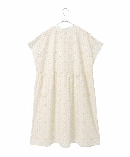 HIROKO BIS GRANDE / ヒロコビス グランデ チュニック | 【大きいサイズ】アイレット刺繍フレンチスリーブチュニックブラウス | 詳細1