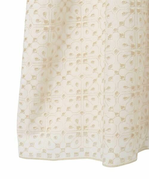 HIROKO BIS GRANDE / ヒロコビス グランデ チュニック | 【大きいサイズ】アイレット刺繍フレンチスリーブチュニックブラウス | 詳細4