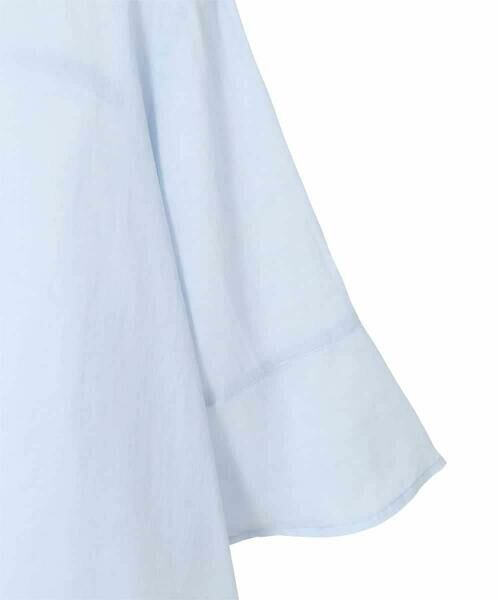 HIROKO BIS GRANDE / ヒロコビス グランデ シャツ・ブラウス | 【大きいサイズ】フレアスリーブ麻ブラウス | 詳細3